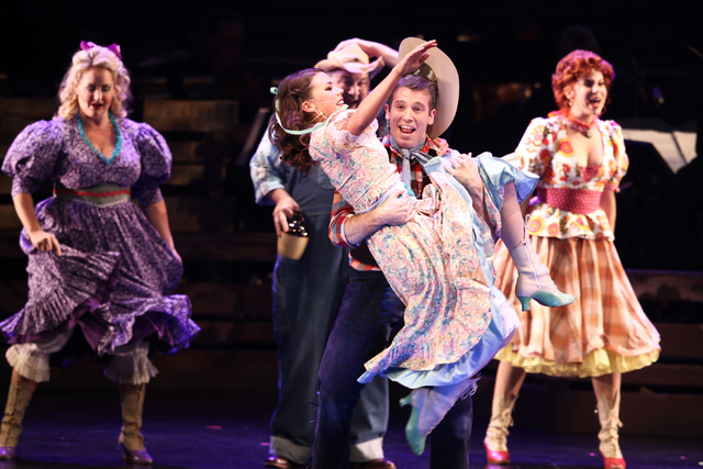 "Heck It's a Helluva Day" in "Idaho! The Comedy Musical," which receives its first full production at The Smith Center through July 17. Loren Townsley/Las Vegas Review-Journal Follow @lorentownsley