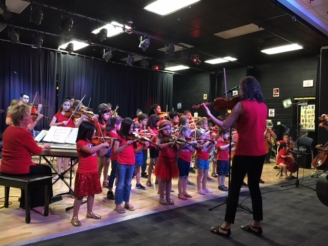 Students are shown performing at the Henderson International School, which opened its doors to be the satellite campus for the Nevada School of the Arts. The two schools are working together to en ...