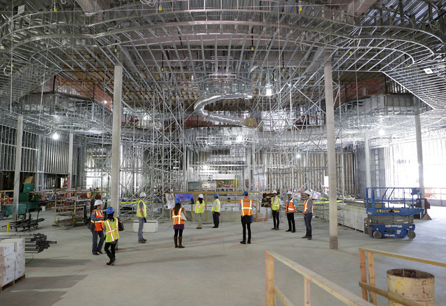 The gaming area of the Lucky Dragon hotel-casino, currently under construction, is shown during a tour at 300 W. Sahara Ave., on Thursday, July 7, 2016. Bizuayehu Tesfaye/Las Vegas Review-Journal  ...