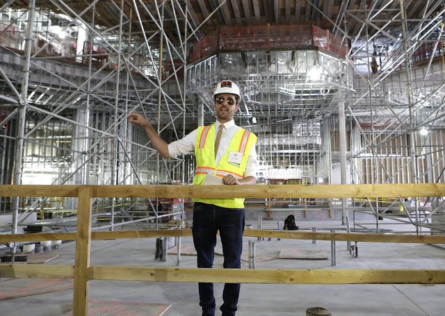 Lucky Dragon COO David Jacoby speaks during a tour the under-construction of Lucky Dragon hotel-casino at 300 W. Sahara Ave., on Thursday, July 7, 2016. Bizuayehu Tesfaye/Las Vegas Review-Journal  ...