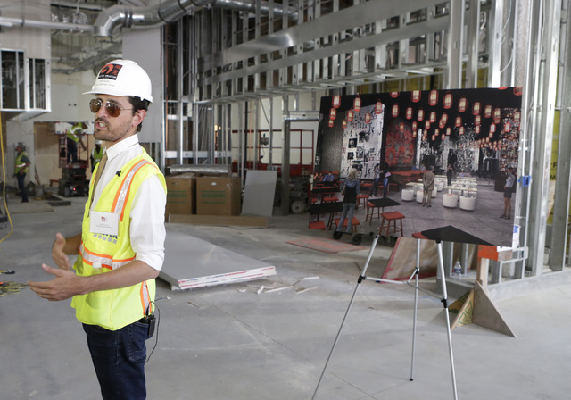 Lucky Dragon COO David Jacoby speaks to the media during a tour of the under-construction of Lucky Dragon hotel-casino at 300 W. Sahara Ave., on Thursday, July 7, 2016. Bizuayehu Tesfaye/Las Vegas ...