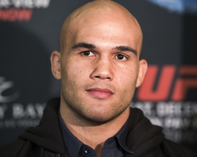 Robbie Lawler  during Media Day at the  MGM Grand on Thursday, Dec. 03, 2014. He will be fighting  Johny Hendricks in the UFC Welterweight title at the MGM on Saturday. (Jeff Scheid/Las Vegas Revi ...