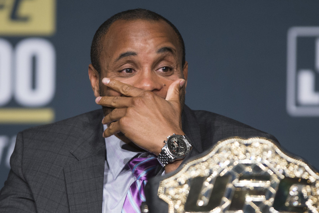 Daniel Cormier attends the UFC 200 press conference at MGM Grand hotel-casino on Tuesday, July 5, 2016, in Las Vegas. (Erik Verduzco/Las Vegas Review-Journal) Follow @Erik_Verduzco