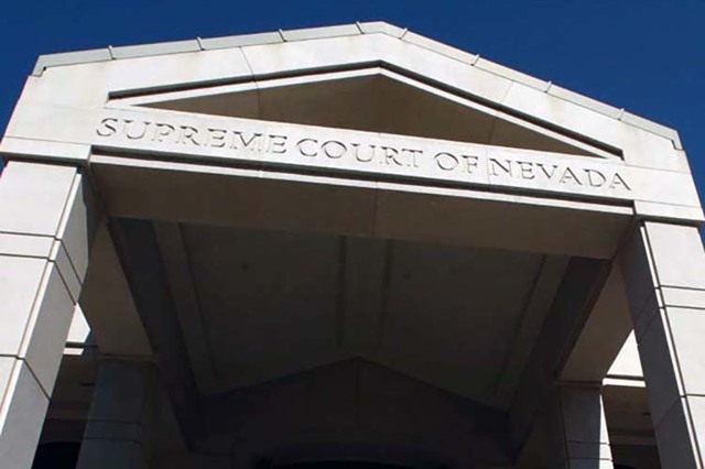The Nevada Supreme Court building (Las Vegas Review-Journal file)