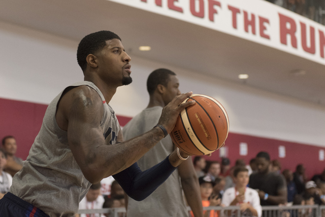 Team Usa S Paul George Puts 2014 Injury In Las Vegas Behind Him Las Vegas Review Journal