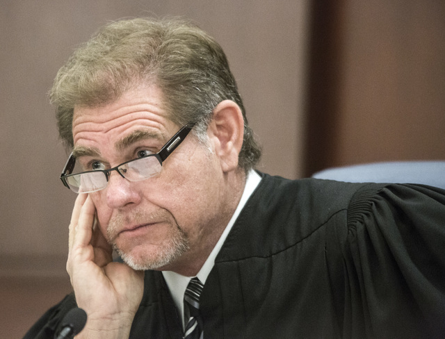 Chief Justice Ron D. Parraguirre, listens Friday, July 29, 2016, during oral arguments on school choice at the Nevada Supreme Court. Jeff Scheid/Las Vegas Review-Journal Follow @jeffscheid