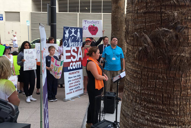 "Our children deserve better than this," CCSD public schools representative said. "Not the right learning environment for our son." (@La_Ley/Twitter)