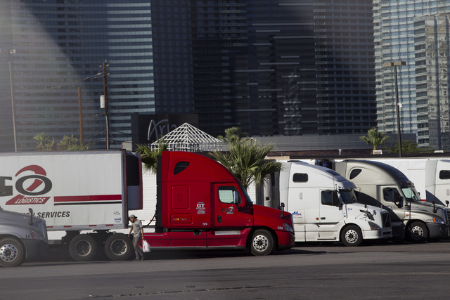 The Wild Wild West Truck Plaza at the intersection of Procyon Street and Tropicana Avenue is seen on Tuesday, July 5, 2016, in Las Vegas. (Erik Verduzco/Las Vegas Review-Journal) Follow @Erik_Verduzco