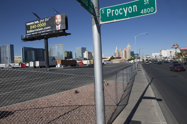 The Wild Wild West Truck Plaza at the intersection of Procyon Street and Tropicana Avenue is seen on Tuesday, July 5, 2016, in Las Vegas. (Erik Verduzco/Las Vegas Review-Journal) Follow @Erik_Verduzco