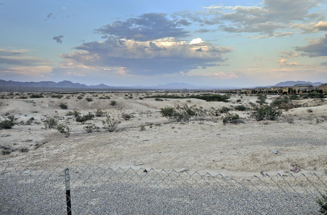 The area north of Deer Springs Way, just east of Brian & Teri Cram Middle School in North Las Vegas, seen Thursday, July 28, 2016, is the future site of a roughly 2,000-acre housing developmen ...