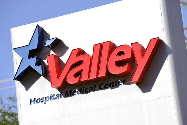 Valley Hospital is seen on Friday, Oct. 17, 2014. (David Becker/Las Vegas Review-Journal)