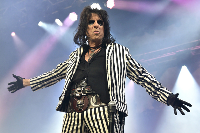 Alice Cooper performs during the &quot;An Evening With Alice Cooper Tour&quot; at Star Plaza Theatre on Thursday, May 5, 2016, in Merrillville, Ind. (Photo by Rob Grabowski/Invision/AP)