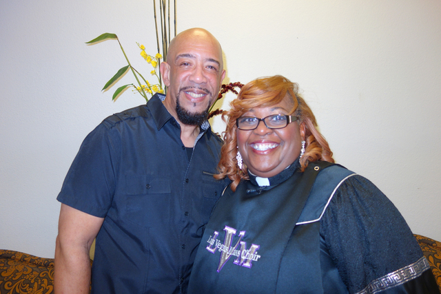 James R. Smith and Denise Robinson of the Las Vegas Mass Choir smile in anticipation of their trip to Switzerland. Diane Taylor/Special to View