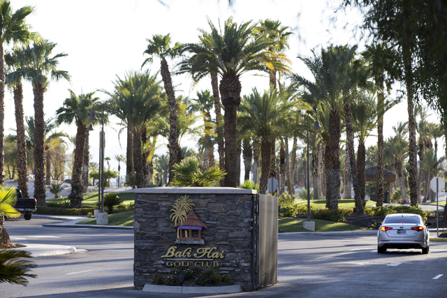 Bali Hai Golf Club is seen on Saturday, Aug. 6, 2016, in Las Vegas. Erik Verduzco/Las Vegas Review-Journal Follow @Erik_Verduzco