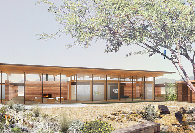 Architecture firm Lake|Flato has begin construction on the third of Ascaya's Inspirational Homes. This artist's rendering shows what the home looks like. (Courtesy)