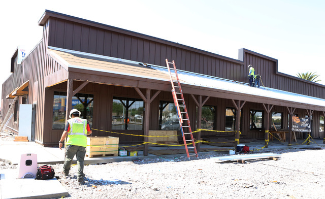 Construction is under way on Cracker Barrel store on 2815 E. Craig Road on Wednesday, Aug. 24, 2015, in North Las Vegas. Bizuayehu Tesfaye/Las Vegas Review-Journal Follow @bizutesfaye