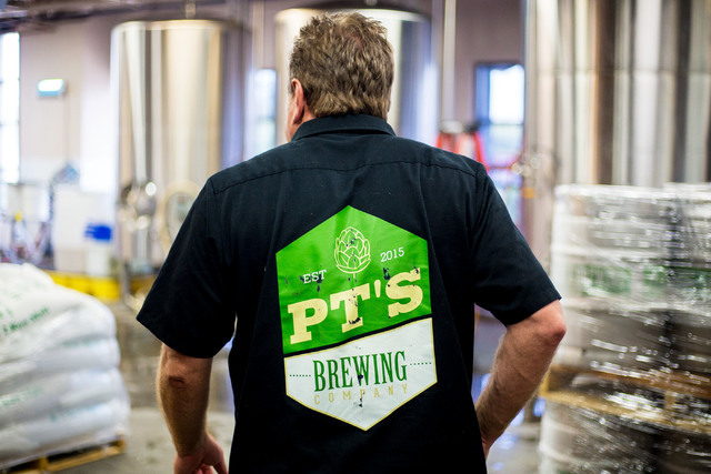 Brewmaster Dave Otto gives a tour of PT’s Brewing Company off of Tenaya Way and Cheyenne Avenue in Las Vegas on Thursday, Aug. 4, 2016. Elizabeth Brumley/Las Vegas Review-Journal Follow @Elipage ...