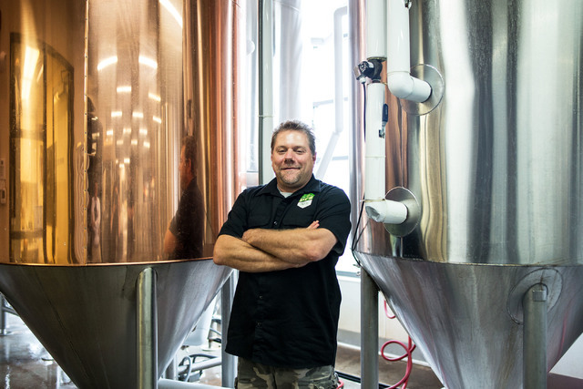 Brewmaster Dave Otto poses for a portrait at PT’s Brewing Company off of Tenaya Way and Cheyenne Avenue in Las Vegas on Thursday, Aug. 4, 2016. Elizabeth Brumley/Las Vegas Review-Journal Follow ...