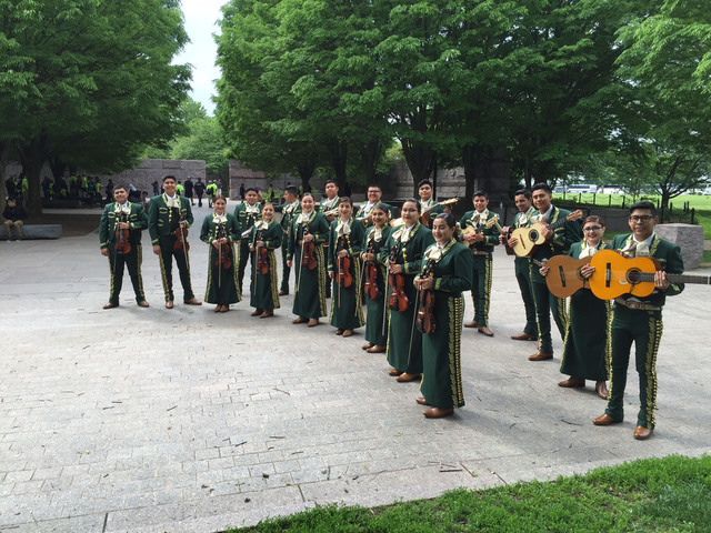 Rancho High School’s Mariachi de Oro, directed by instructor Robert Lopez, was invited to perform in Washington, D.C., in May 2016. Special to View