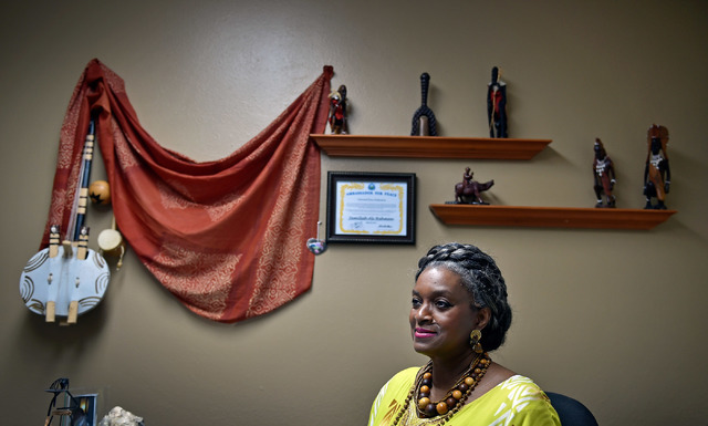 Friends of Parkinson's CEO Jamillah Ali-Rahman in her office on Thursday, Aug. 18, 2016, in Las Vegas. Friends of Parkinson's will be hosting their annual medical symposium, Living Well with Parki ...