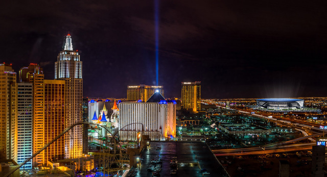 A rendering shows how the proposed domed stadium for Las Vegas might look. (MANICA Architecture)