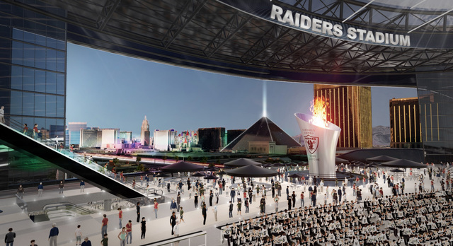 A rendering shows how the proposed domed stadium for Las Vegas might look. (MANICA Architecture)