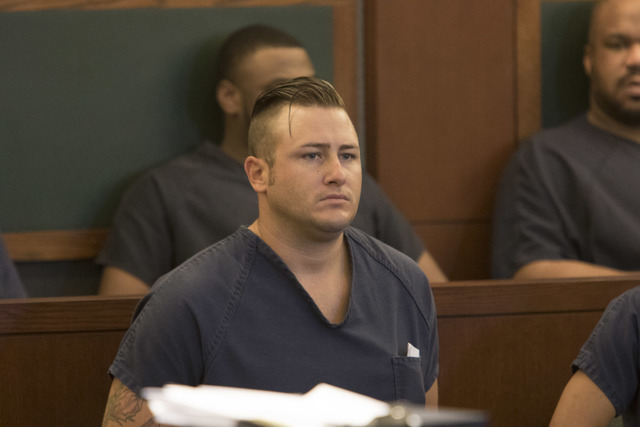 Shane Ross, son of Las Vegas Councilman Steve Ross, appears in court at the Regional Justice Center Wednesday, Aug. 24, 2016. Richard Brian/Las Vegas Review-Journal Follow @vegasphotograph