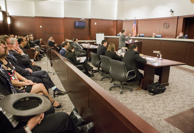 Attorney Paul Clement  representing the state of Nevada makes oral arguments involving school choice Friday, July 29, 2016, in front of the Nevada Supreme Court. (Jeff Scheid/Las Vegas Review-Jour ...