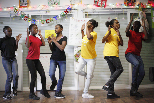 Graduating members of the step dance group perform at the STARS summer camp on Friday, Aug. 19, 2016, in Las Vegas. Rachel Aston/Las Vegas Review-Journal Follow @rookie__rae