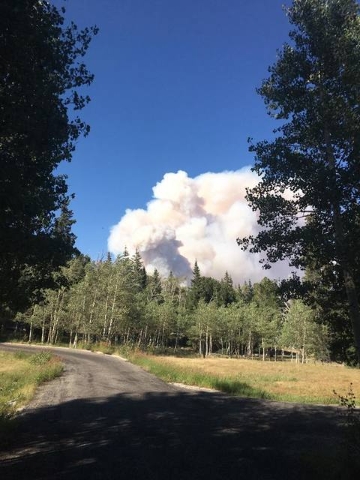 Strawberry Fire near Great Basin National Park (Matt Jensson/Facebook)