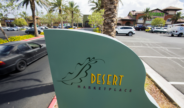 Desert Marketplace located on the southeast corner of Warm Springs Road and Durango Drive is seen Thursday, Aug. 18, 2016. Jeff Scheid/Las Vegas Review-Journal Follow @jeffscheid
