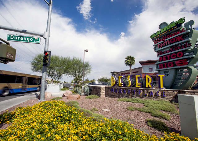 Desert Marketplace located on the southeast corner of Warm Springs Road and Durango Drive is seen Thursday, Aug. 18, 2016. Jeff Scheid/Las Vegas Review-Journal Follow @jeffscheid