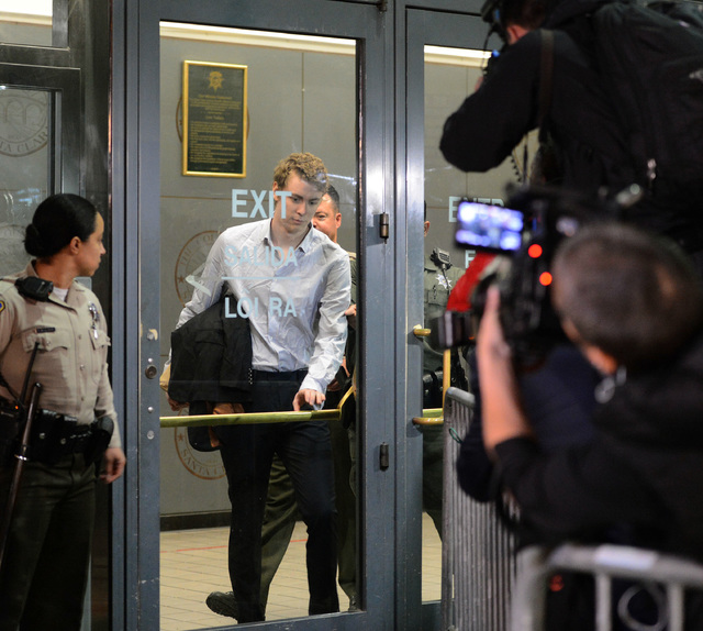Convicted rapist Brock Turner leaves the Santa Clara County Main Jail in San Jose, Calif., Sept. 2. Turner, whose six-month sentence for sexually assaulting an unconscious woman at Stanford Univer ...