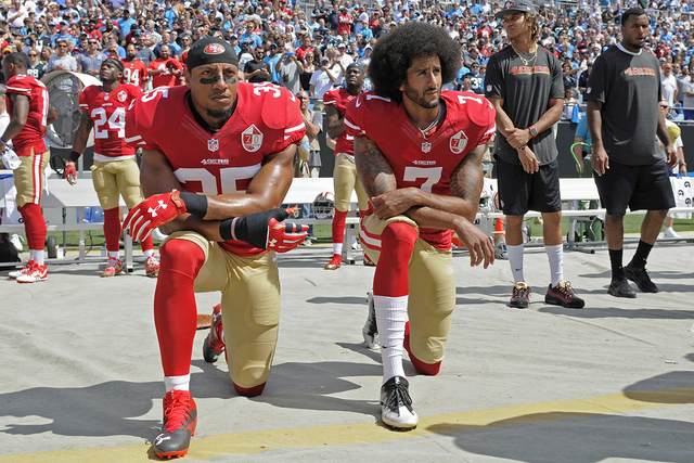 Taking a knee for the anthem