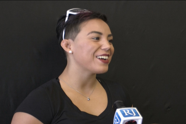 Combate Americas' atomweight contender Kyra Batara will square off with Kanako Murata at Rizin 2 in Saitama, Japan on Sept. 25th. (Heidi Fang/Las Vegas Review-Journal)