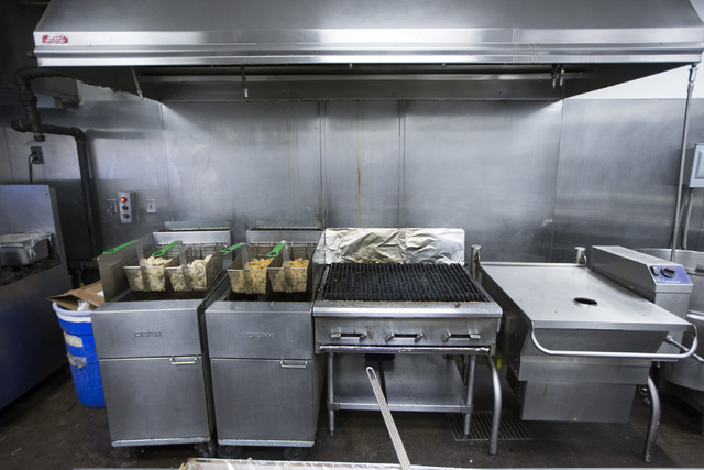 The Cashman Field kitchen is seen before the start of the last home game of the season for the Las Vegas 51s on Saturday, Aug. 27, 2016, in Las Vegas. (Erik Verduzco/Las Vegas Review-Journal) Foll ...