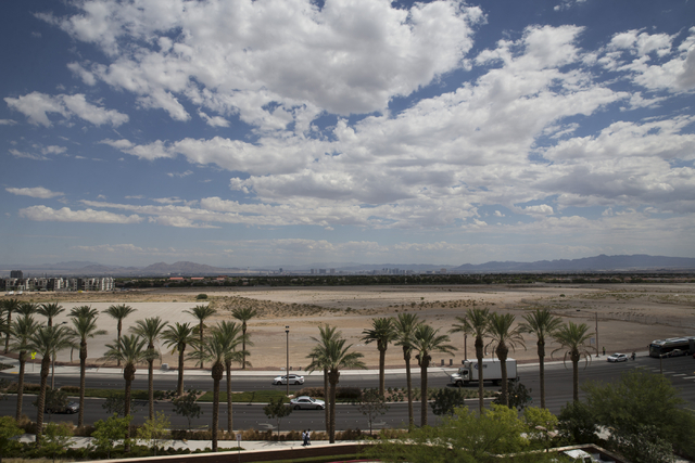 A proposed stadium site for the Las Vegas 51s near South Pavilion Center Drive and Griffith Peak Drive is seen on Wednesday, Aug. 31, 2016, in Las Vegas. Erik Verduzco/Las Vegas Review-Journal Fol ...
