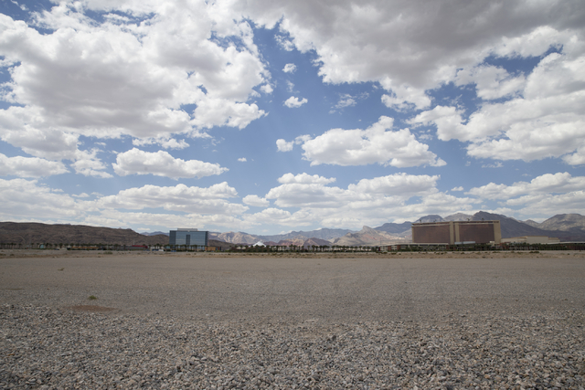 A proposed stadium site for the Las Vegas 51s near South Town Center Drive and Griffith Peak Drive is seen on Wednesday, Aug. 31, 2016, in Las Vegas. (Erik Verduzco/Las Vegas Review-Journal) Follo ...