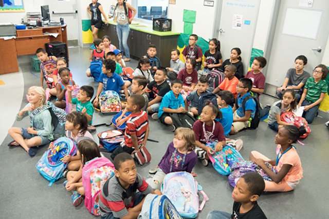 Local Realtors from the Nevada Association of Realtors delivered backpacks stuffed with school supplies to kids served by Boys & Girls Clubs over Aug. 20-21, 2016. Special to View