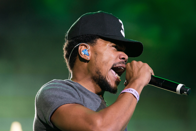 Chance The Rapper performs at The Budweiser Made In America Festival on Sunday, Sept. 4, 2016, in Philadelphia. (Photo by Michael Zorn/Invision/AP)