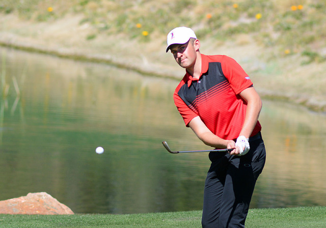 UNLV sophomore Harry Hall, shown last season, shot the Rebels' top score Friday in the first round of the Olympia Fields/Fighting Illini Invitational. (UNLV courtesy photo)