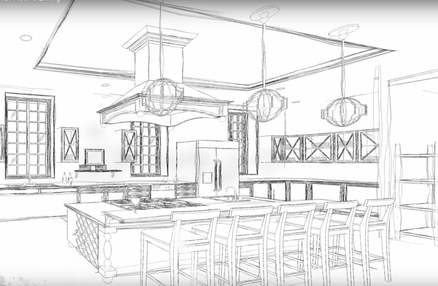 A rendering with a New Orleans theme from the final project of an undergraduate architecture student at UNLV. The plans for the communal living home are based on neuroscience principles for the ma ...