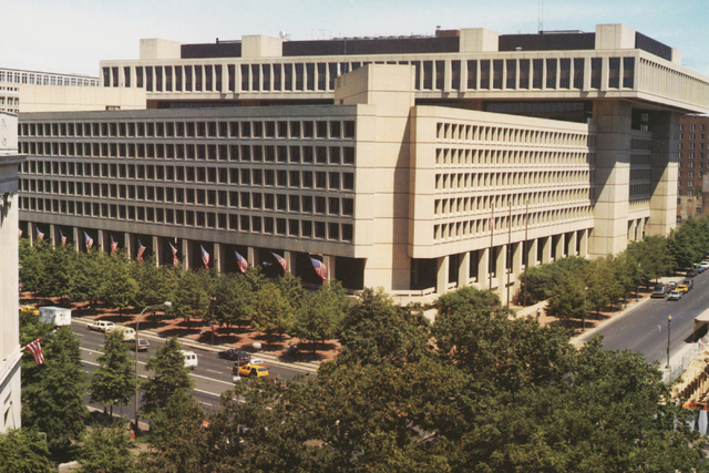 The J. Edgar Hoover Building, the headquarters of the FBI. (Courtesy/FBI)