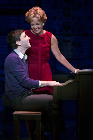 Barry Mann (Ben Fankhauser) and Cynthia Weil (Becky Gulsvig), the "Fred and Ethel" of "Beautiful — The Carole King Musical." When the show's national tour arrives at The Smith Center Tuesday, Er ...