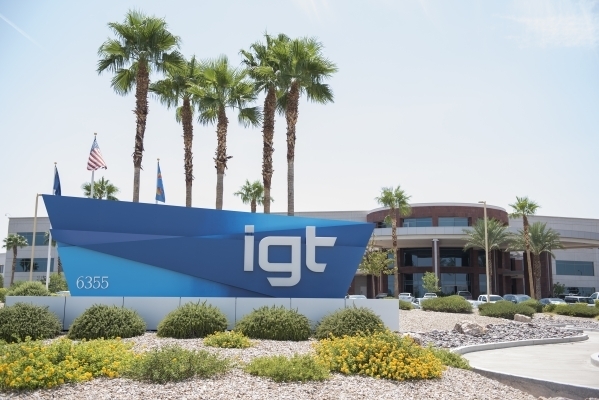 IGT corporate headquarters is seen at 6355 S. Buffalo Drive in Las Vegas on Tuesday, Aug. 18, 2015. (Las Vegas Review-Journal file photo)