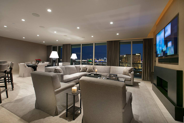 The Turnberry Tower Two penthouse has views of the Las Vegas Strip. (Courtesy)