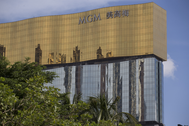 MGM Macau hotel-casino is seen on Sunday, Sept. 11, 2016, in Macau. Erik Verduzco/Las Vegas Review-Journal Follow @Erik_Verduzco