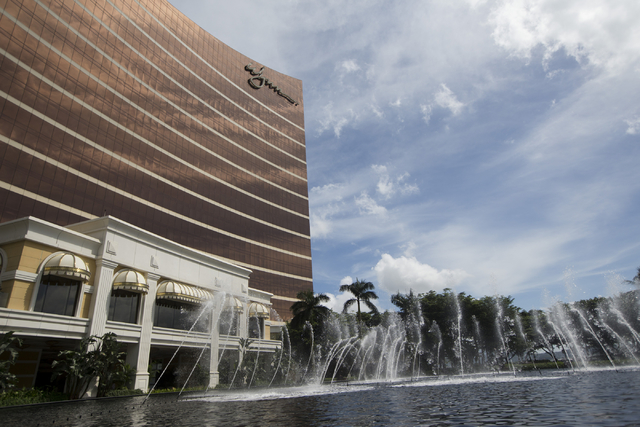 Wynn Macau hotel-casino is seen on Sunday, Sept. 11, 2016, in Macau. Erik Verduzco/Las Vegas Review-Journal Follow @Erik_Verduzco