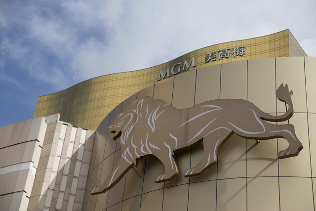 MGM Grand Macau hotel-casino is seen on Sunday, Sept. 11, 2016, in Macau. Erik Verduzco/Las Vegas Review-Journal Follow @Erik_Verduzco