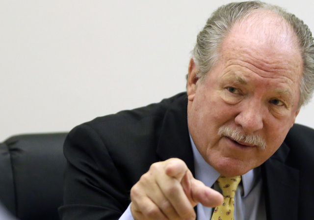 William Dunkelberg, chief economist for the National Federation of Independent Business, speaks during an interview at the Review-Journal on Wednesday, Sept. 14, 2016. Bizuayehu Tesfaye/Las Vegas ...
